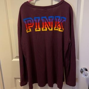 Pink long sleeve tee